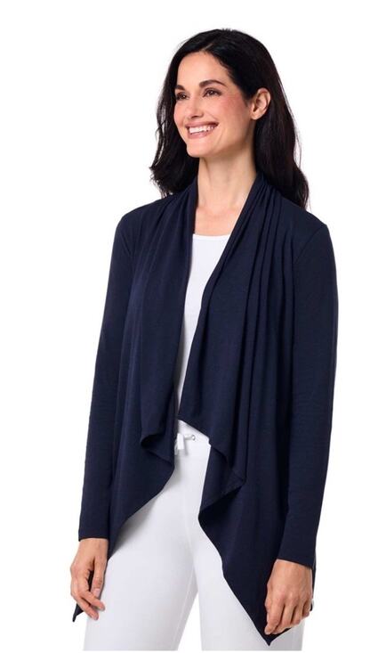 Coolibar Sweaters - Coolibar UPF 50+ Sun Protection Cardigan Navy Blue Wrap Jacket Women's Medium